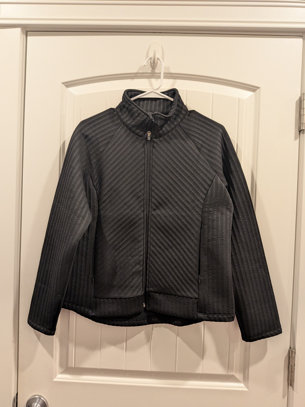 T by Talbots Black Quilted Jacket - Medium